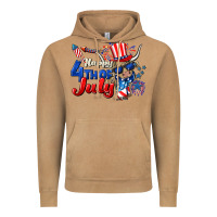 Vintage Camel Happy 4th of July cow Vintage Hoodie - CowGirlArtShop