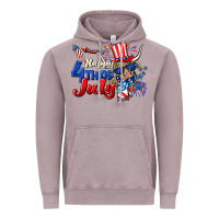 Vintage Zinc Happy 4th of July cow Vintage Hoodie - CowGirlArtShop