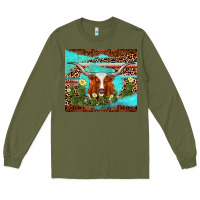 Army Green longhorn tumbler Long Sleeve Tee - AdoDesignShop