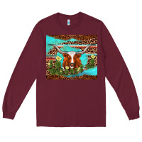 Burgundy longhorn tumbler Long Sleeve Tee - AdoDesignShop