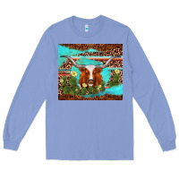 Colony Blue longhorn tumbler Long Sleeve Tee - AdoDesignShop