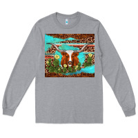Heather Grey longhorn tumbler Long Sleeve Tee - AdoDesignShop