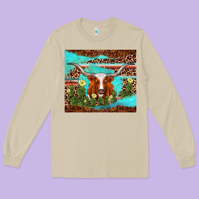 Longhorn Tumbler Long Sleeve Tee Designed By Adodesignshop