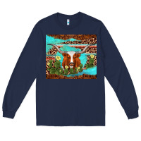 Navy longhorn tumbler Long Sleeve Tee - AdoDesignShop