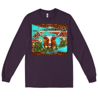 Plum longhorn tumbler Long Sleeve Tee - AdoDesignShop