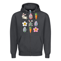 Easter Doodles Zipper Hoodie | Teevron