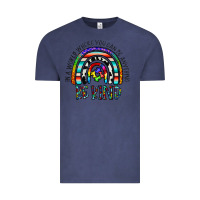 Vintage Denim in a world where you can be anything be kind Vintage Tee - CowhideDigitalArt
