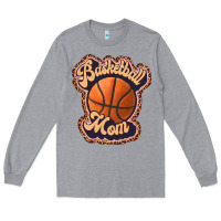 Heather Grey basketball mom Long Sleeve Tee - JahusDesignShop