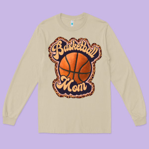 Basketball Mom Long Sleeve Tee Designed By Jahusdesignshop