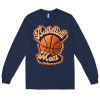 Navy basketball mom Long Sleeve Tee - JahusDesignShop