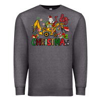 Charcoal Heather I Dig Christmas Premium Sweatshirt - MaliasSmallBusiness