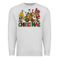 Dove Grey I Dig Christmas Premium Sweatshirt - MaliasSmallBusiness