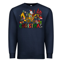 Navy I Dig Christmas Premium Sweatshirt - MaliasSmallBusiness