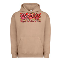 Pigment Burro Happy Valentine's Day paws Valentine's Day Urban Hoodie - HowdyJamesFarm