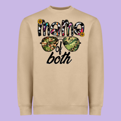 Mama Of Both Heavyweight Sweatshirt Designed By Cowhidedigitalart