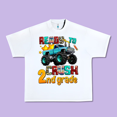 Ready To School Crush 2nd Grade Urban Heavy Tee Designed By Adodesignshop