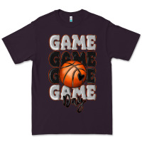 Plum game day basketball bal Premium Tee - MaliasSmallBusiness