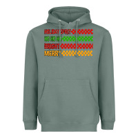 Sage holiday spirit hohoho bright merry Heavyweight Hoodie - MaliasSmallBusiness