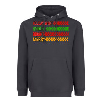 Smoke holiday spirit hohoho bright merry Heavyweight Hoodie - MaliasSmallBusiness
