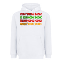 White holiday spirit hohoho bright merry Heavyweight Hoodie - MaliasSmallBusiness