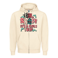 Sandshell oh ship it's a girls trip Zipper Hoodie - MaliasSmallBusiness