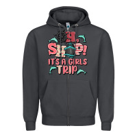 Smoke oh ship it's a girls trip Zipper Hoodie - MaliasSmallBusiness