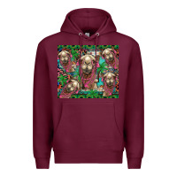 Burgundy camel face Premium Hoodie - BarkalooDesign