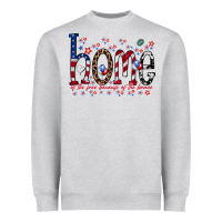Heather Grey home of the free Heavyweight Sweatshirt - RacoonDesign