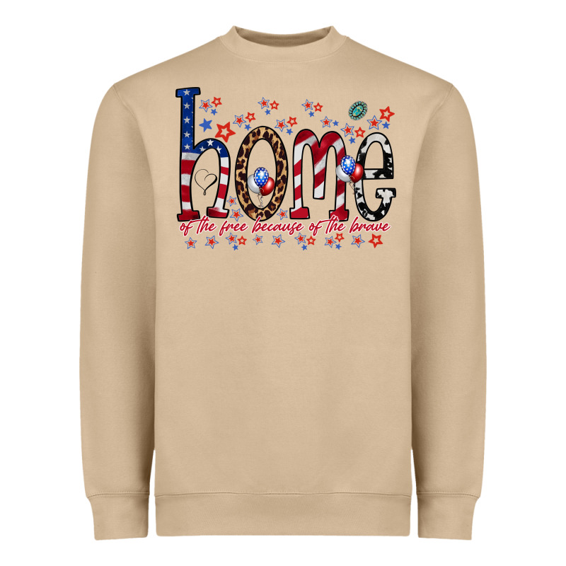 Home Of The Free Heavyweight Sweatshirt by RacoonDesign | Teevron