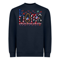 Navy home of the free Heavyweight Sweatshirt - RacoonDesign