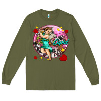 Army Green cupid with arrows and stars Long Sleeve Tee - AdoDesignShop