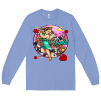 Colony Blue cupid with arrows and stars Long Sleeve Tee - AdoDesignShop