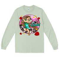Matcha cupid with arrows and stars Long Sleeve Tee - AdoDesignShop