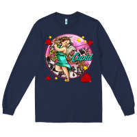Navy cupid with arrows and stars Long Sleeve Tee - AdoDesignShop
