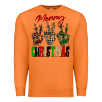 Carrot Merry Christmas skeleton hands Premium Sweatshirt - NancyCooperArtShop