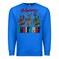 True Royal Merry Christmas skeleton hands Premium Sweatshirt - NancyCooperArtShop