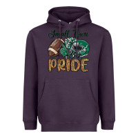 Plum small town big pride green Heavyweight Hoodie - MaliasSmallBusiness