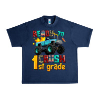 Navy ready to school crush 1st grade Urban Heavy Tee - AdoDesignShop