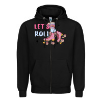 Black let's roll Zipper Hoodie - MaliasSmallBusiness