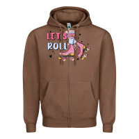 Chestnut let's roll Zipper Hoodie - MaliasSmallBusiness
