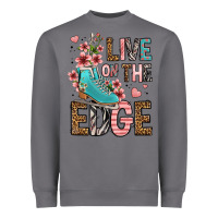 Storm live on the edge ice skating Heavyweight Sweatshirt - FaDigitalArtStudio