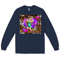 Navy cupid and heart Long Sleeve Tee - AdoDesignShop