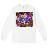 White cupid and heart Long Sleeve Tee - AdoDesignShop