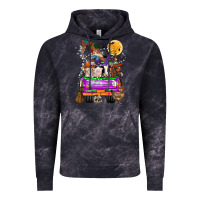Cloud Black Hallloween Farm animals Truck Vintage Hoodie - CowhideDigitalArt