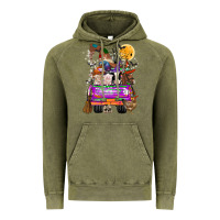 Vintage Olive Hallloween Farm animals Truck Vintage Hoodie - CowhideDigitalArt