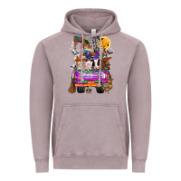 Vintage Zinc Hallloween Farm animals Truck Vintage Hoodie - CowhideDigitalArt