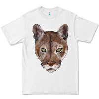 White florida panther  face Premium Tee - BarkalooDesign