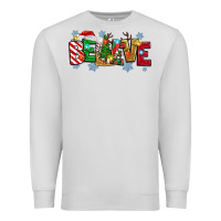 Dove Grey Christmas Believe Premium Sweatshirt - MaliasSmallBusiness