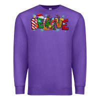 Purple Christmas Believe Premium Sweatshirt - MaliasSmallBusiness