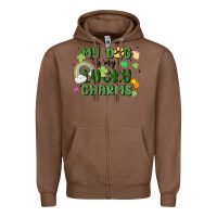 Chestnut my dog is my lucky charms Zipper Hoodie - MaliasSmallBusiness